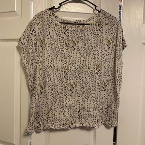 Cynthia Rowley linen floral top